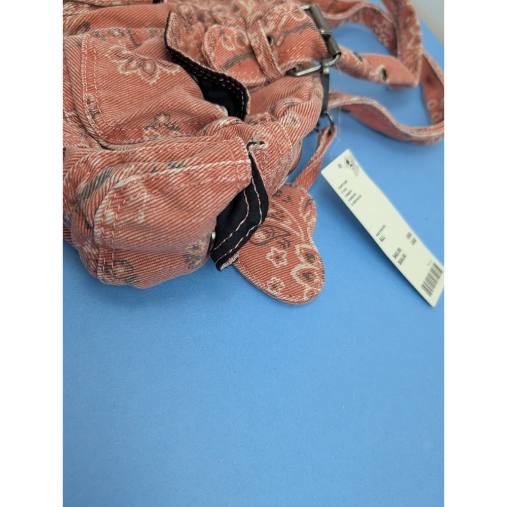 Urban Outfitters BDG Paisley Red Y2K Style Duffle Shoulder Bag NEW - Picture 7 of 16